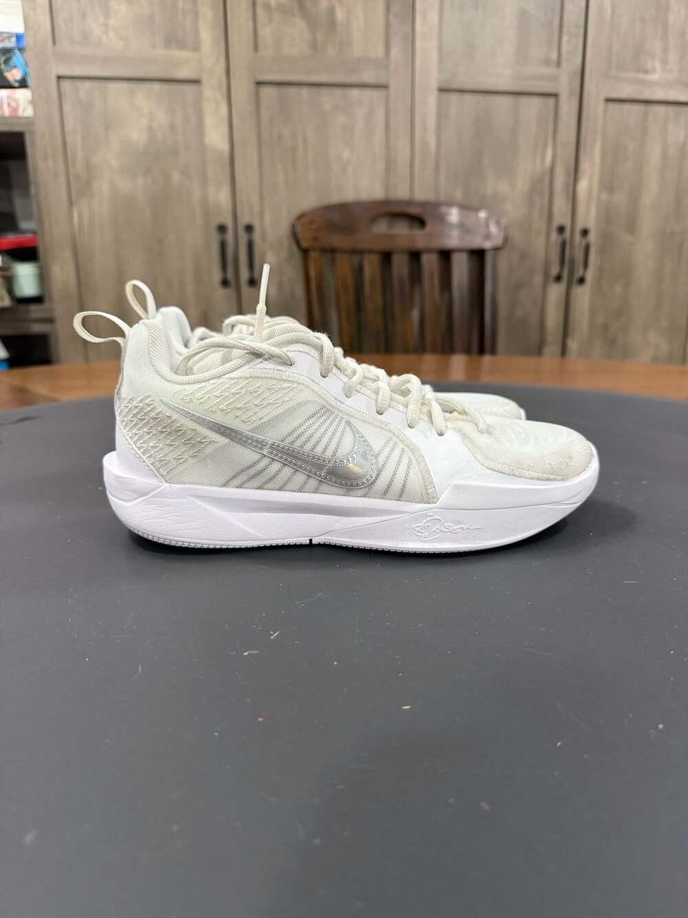 Nike Sabrina 2 GS White Noise Size 4.5Y Basketball Shoes